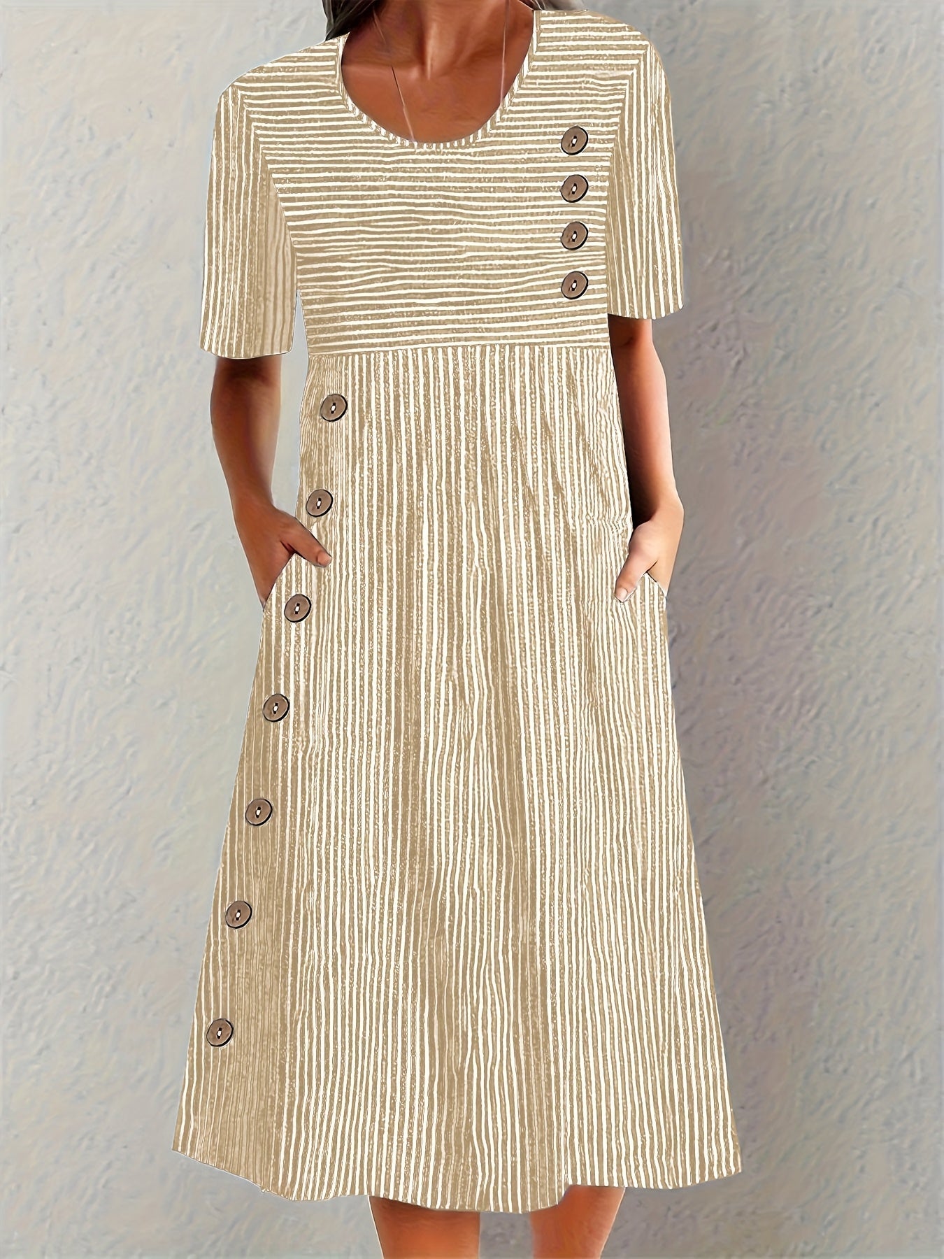 Fluture™ | Rochie de vară cu dungi