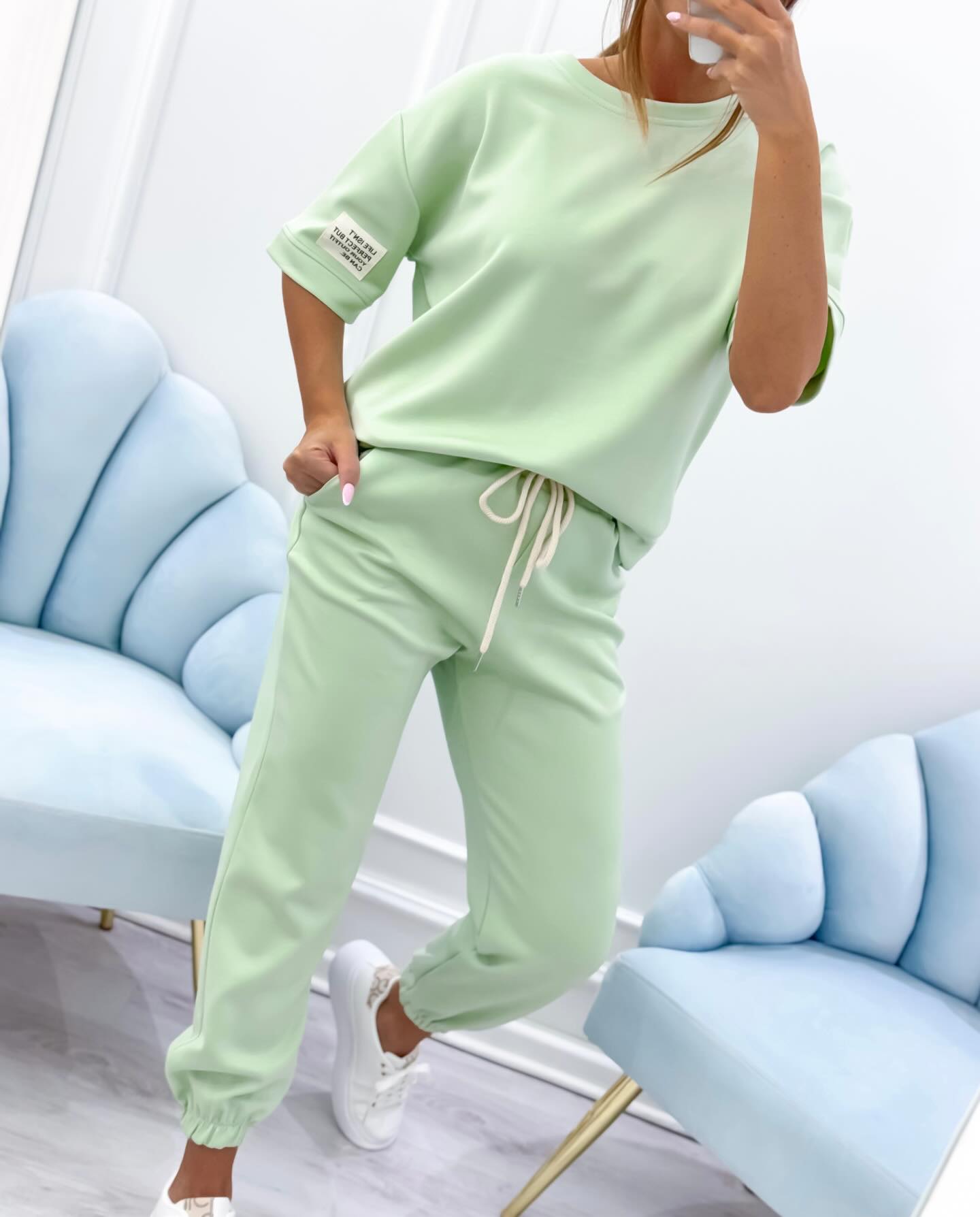 Elise™ | Ansamblu lounge cu mâneci scurte