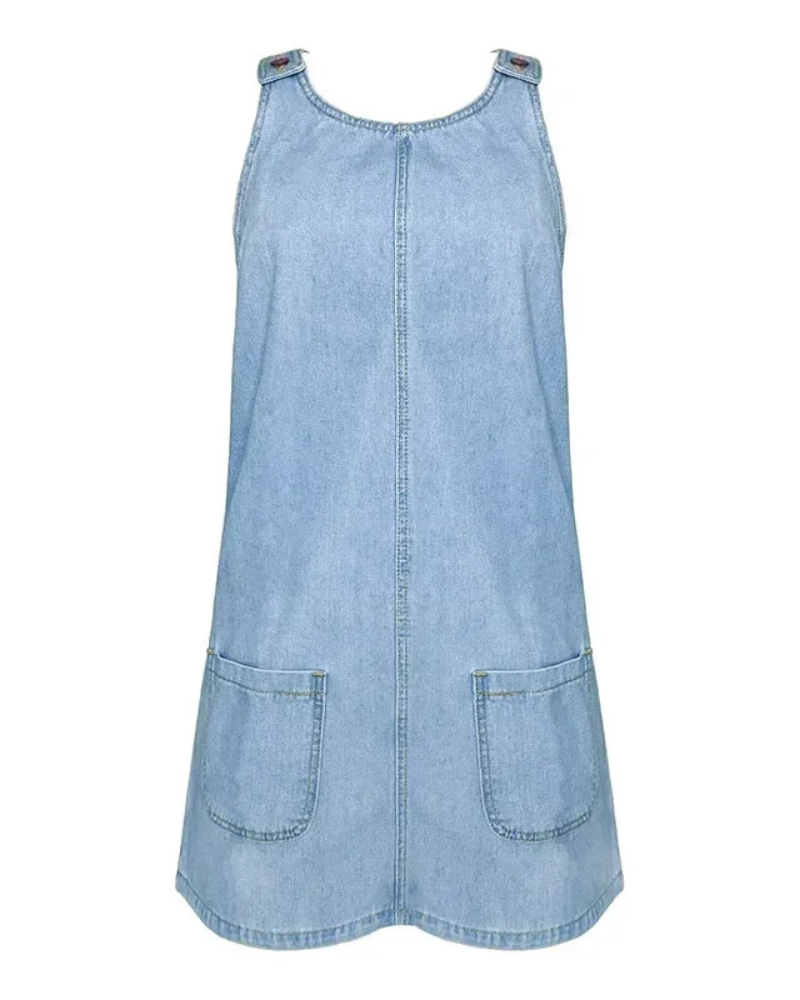 Aveline | Rochie de vară din denim cu croială avantajoasă