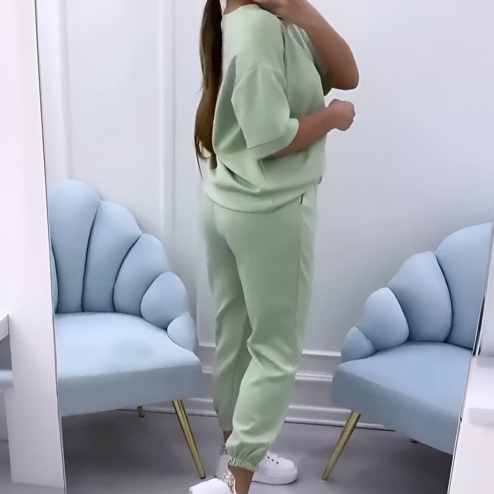 Elise™ | Ansamblu lounge cu mâneci scurte