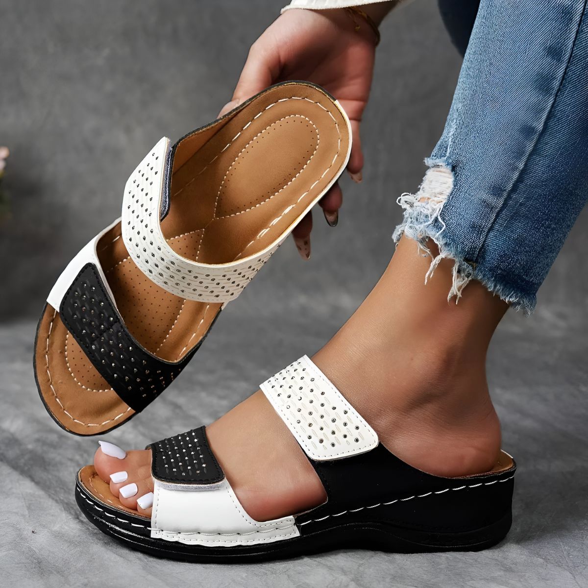 Théodora – Sandale ortopedice elegante și confortabile