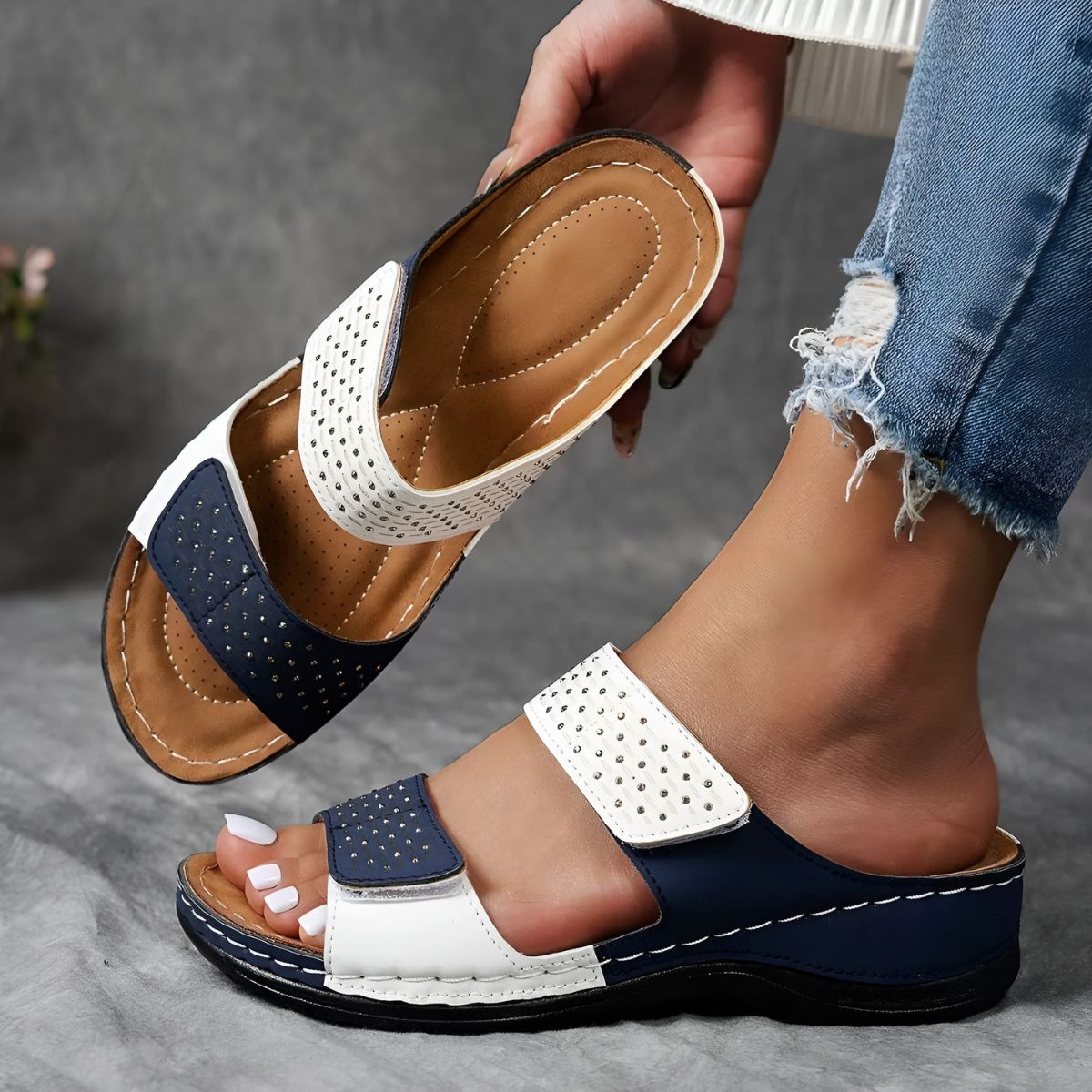 Théodora – Sandale ortopedice elegante și confortabile