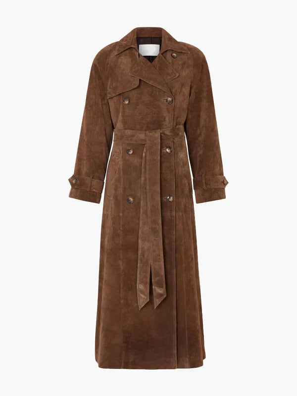Fluture™ | Palton Trench din Suede