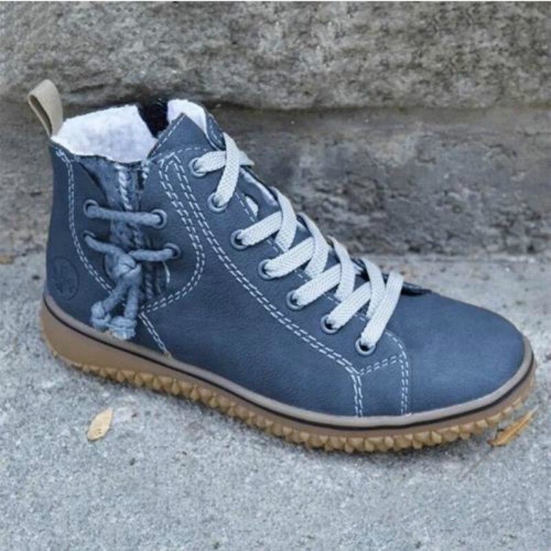 🔥Promoția ultimei zile – 50% reducere - Încălțăminte pentru femei, impermeabilă, ortopedică, tip bocanc retro
