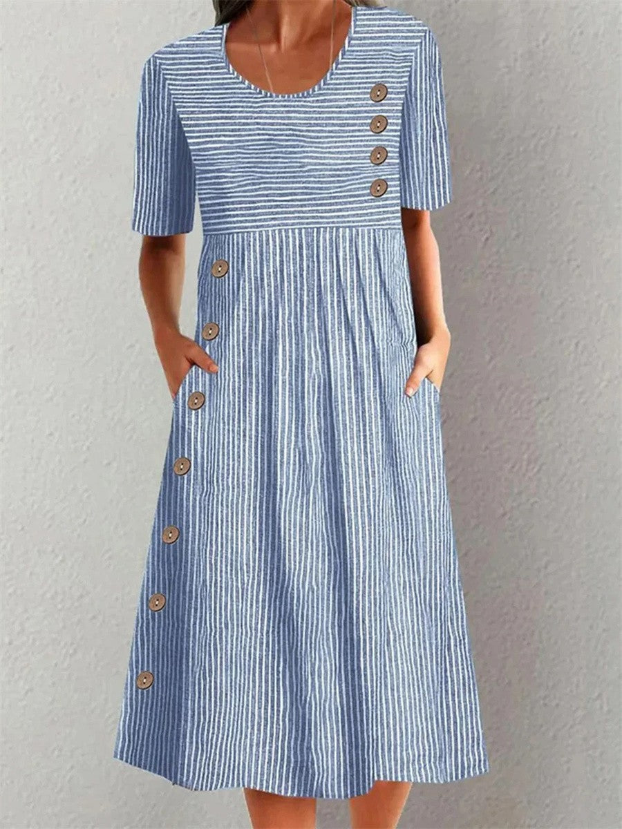 Fluture™ | Rochie de vară cu dungi