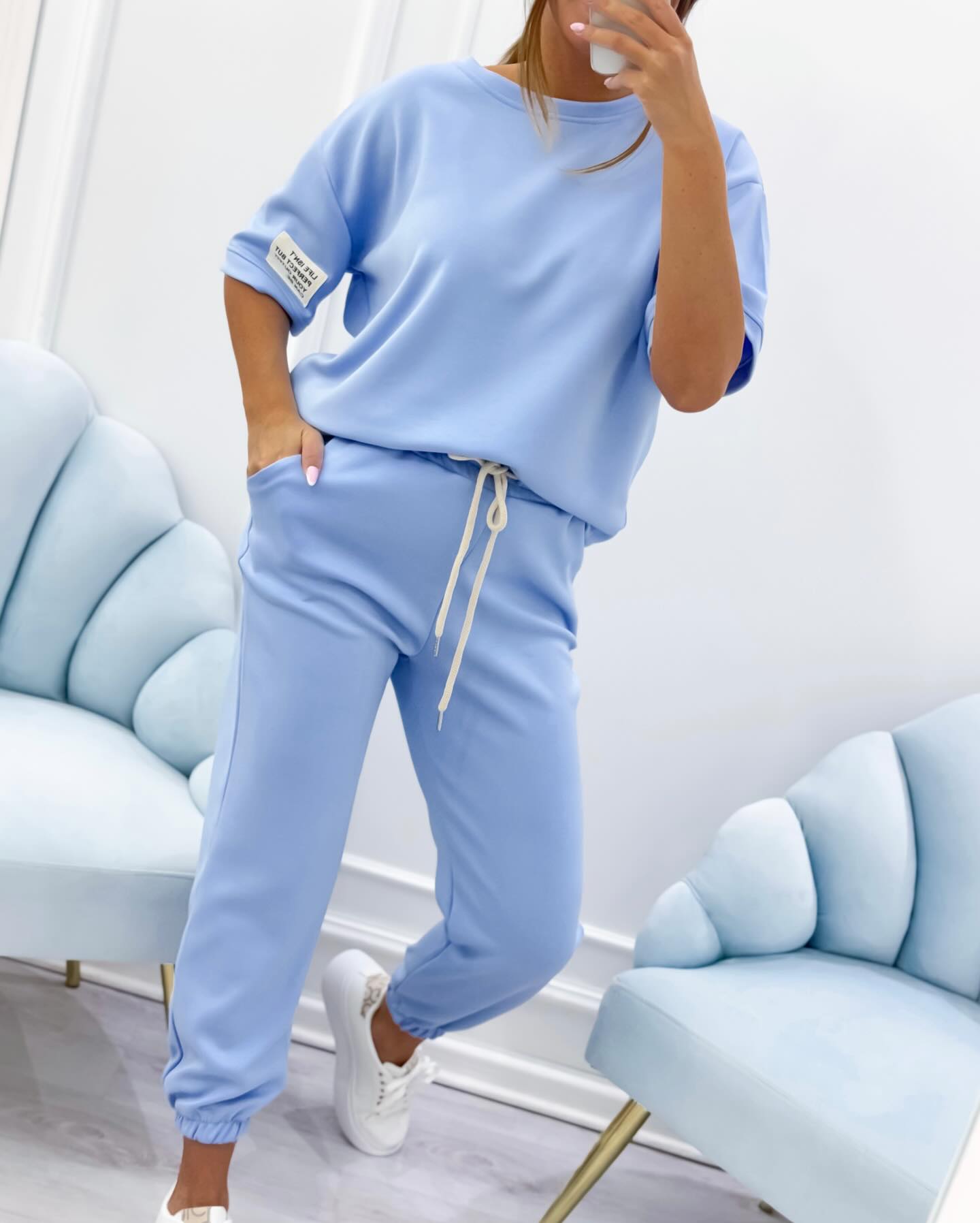 Elise™ | Ansamblu lounge cu mâneci scurte