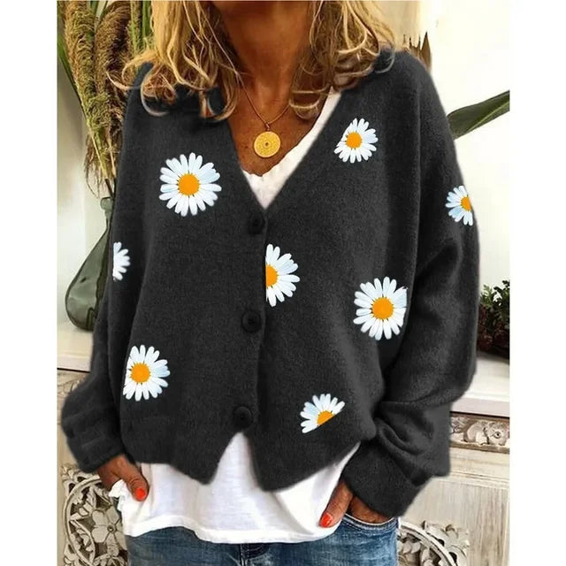 Theresia – Cardigan brodat cu margarete