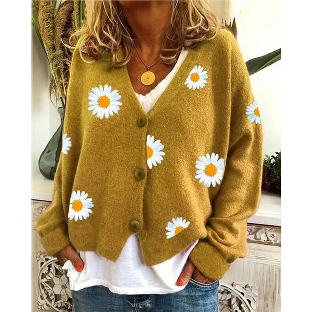 Theresia – Cardigan brodat cu margarete