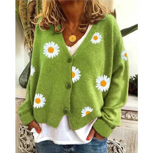 Theresia – Cardigan brodat cu margarete