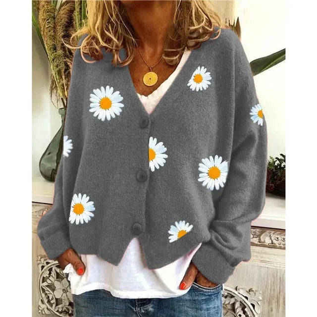 Theresia – Cardigan brodat cu margarete