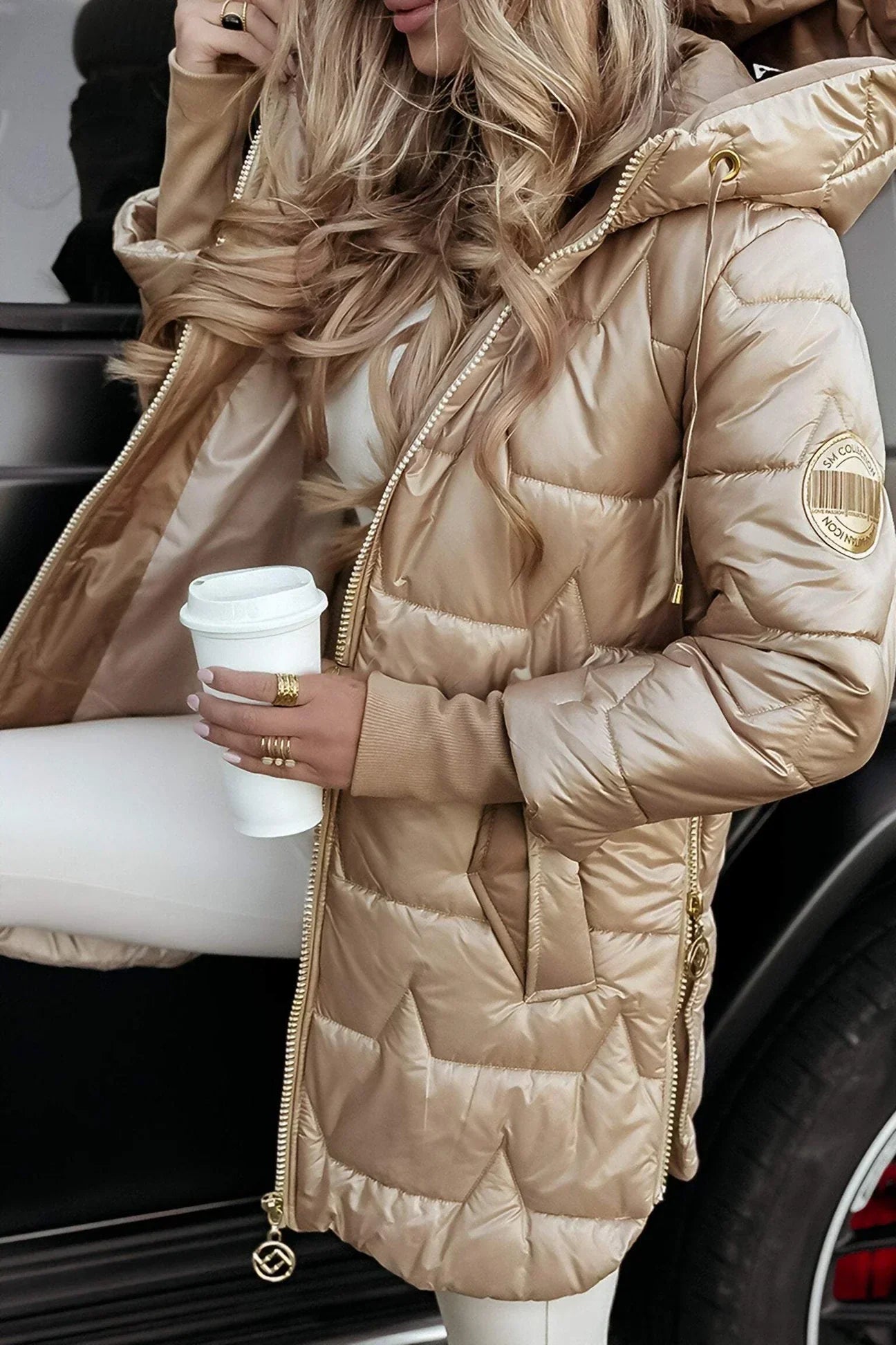 Nolwen™ | Palton elegant de iarnă cu glugă