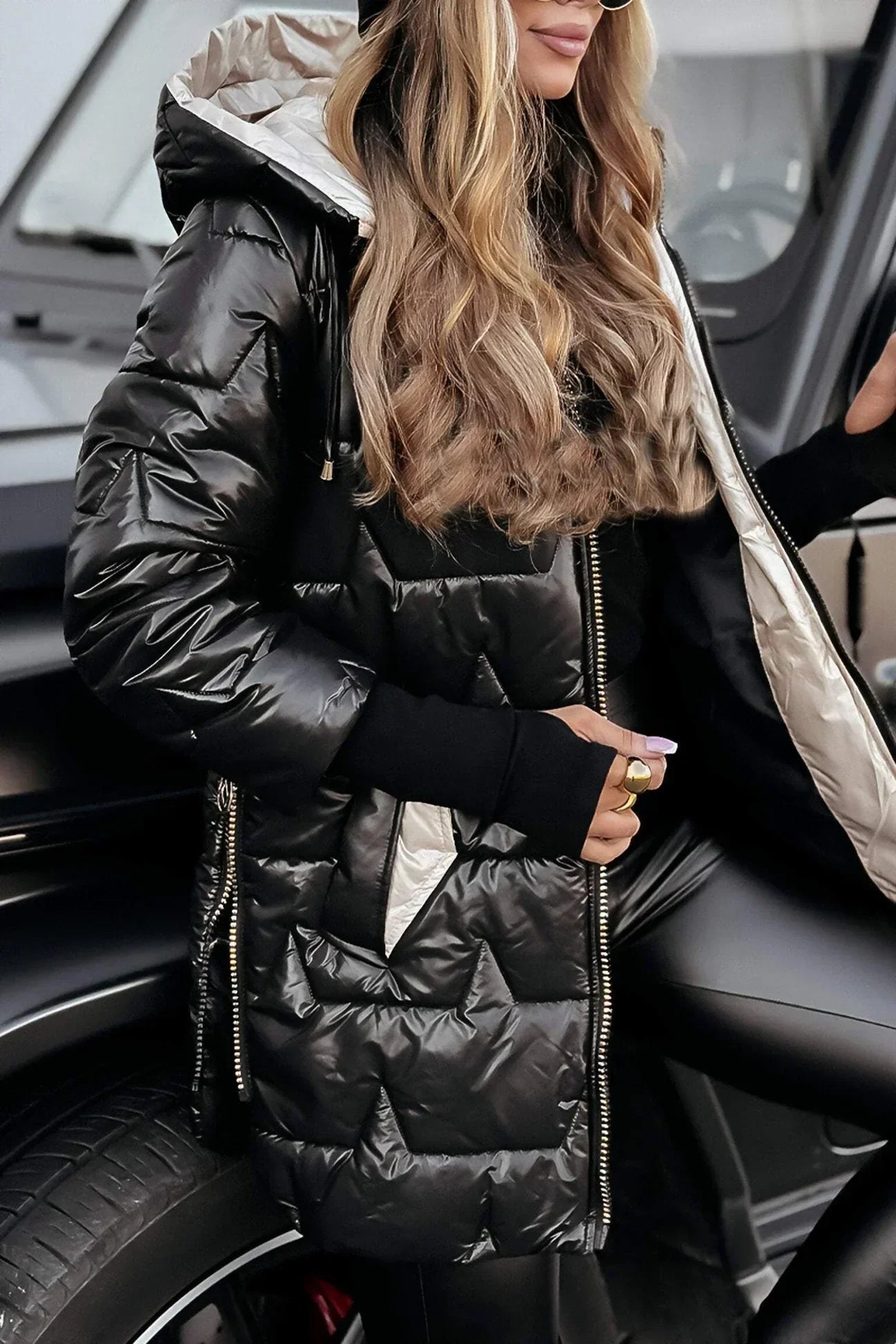 Nolwen™ | Palton elegant de iarnă cu glugă