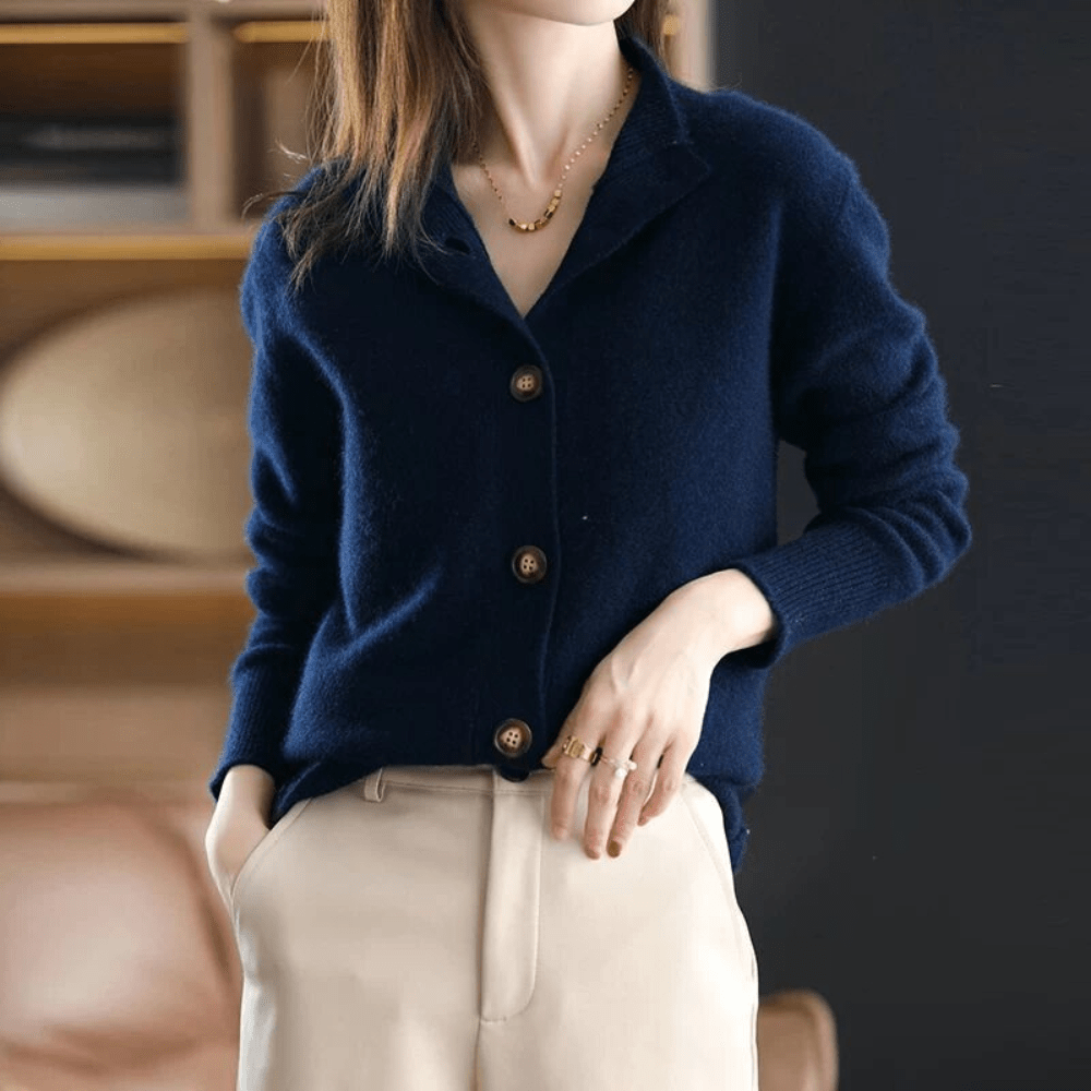 Annie™ | Vestă din Cashmere Tricotat