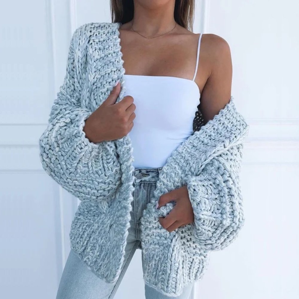 Eleanor - Cardigan Relaxat din Tricot Groasă