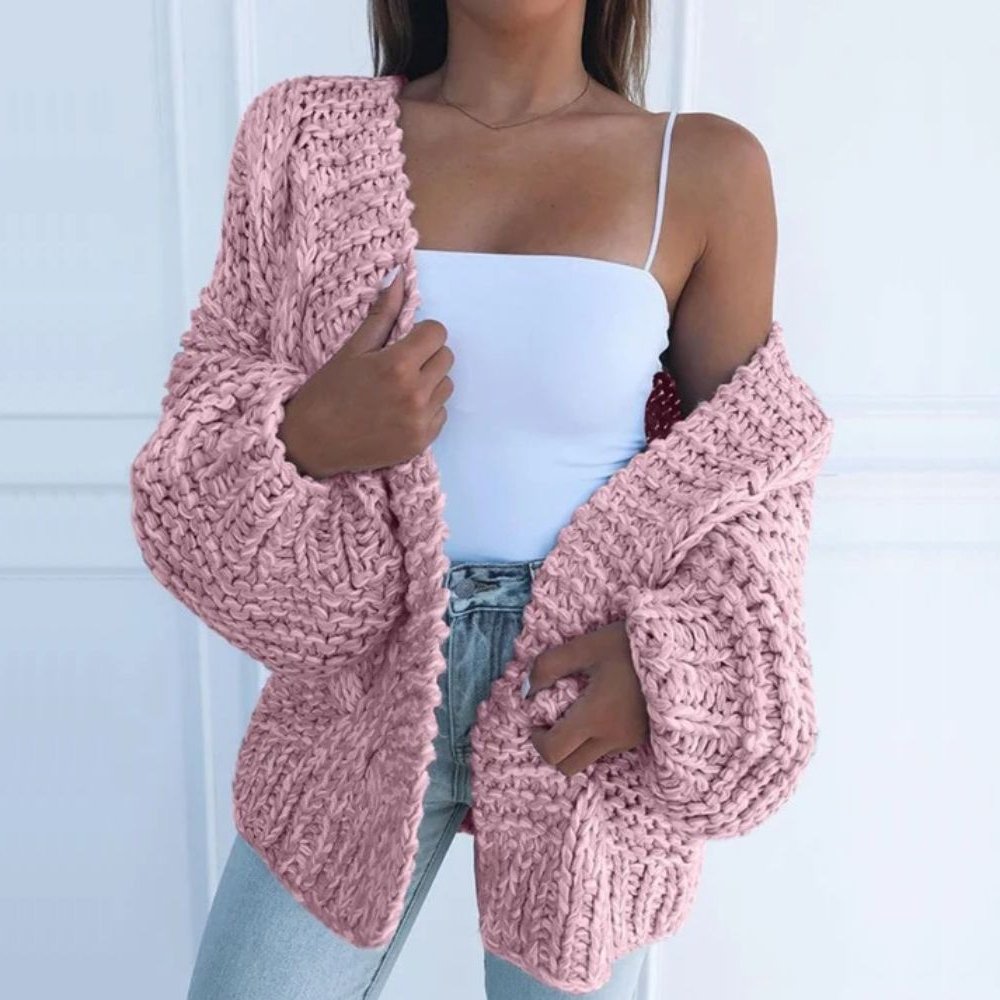 Eleanor - Cardigan Relaxat din Tricot Groasă
